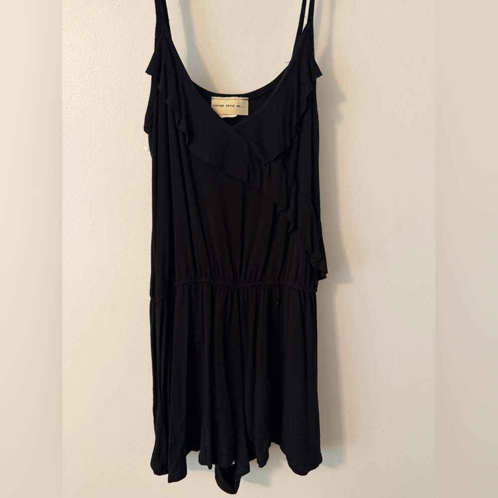 Enough About Me Elegant Black Romper